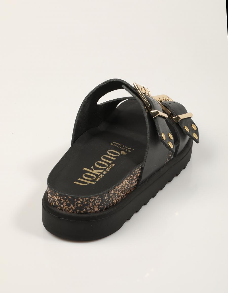 SANDALIAS YOKONO TUNEZ 262 ALASKA NEGRO en color Negro