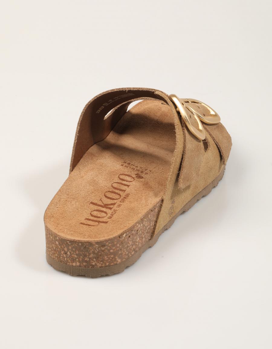 SANDALIAS YOKONO JERBA 700 SERRAJE MUSHROOM en color Beige
