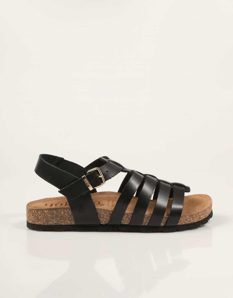 SANDALIAS YOKONO JERBA 260 ALASKA NEGRO en color Negro