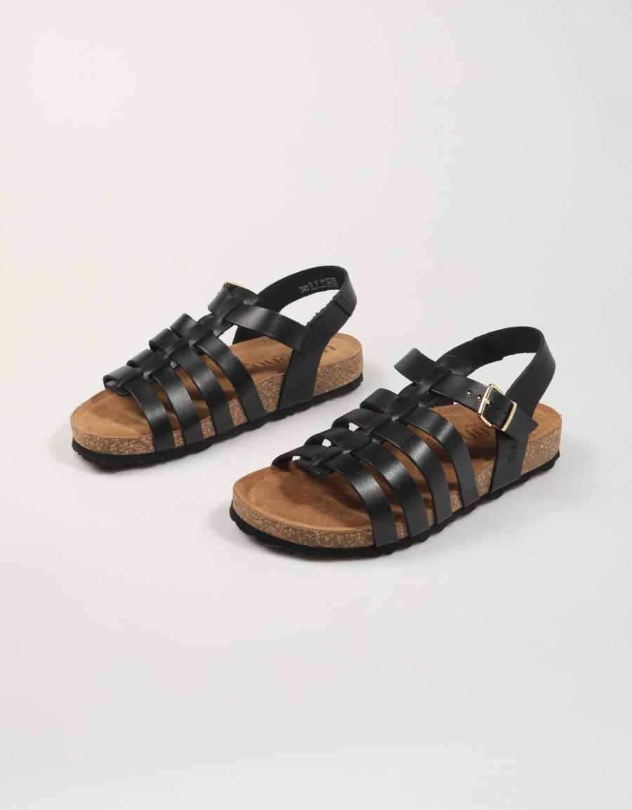 SANDALIAS YOKONO JERBA 260 ALASKA NEGRO en color Negro