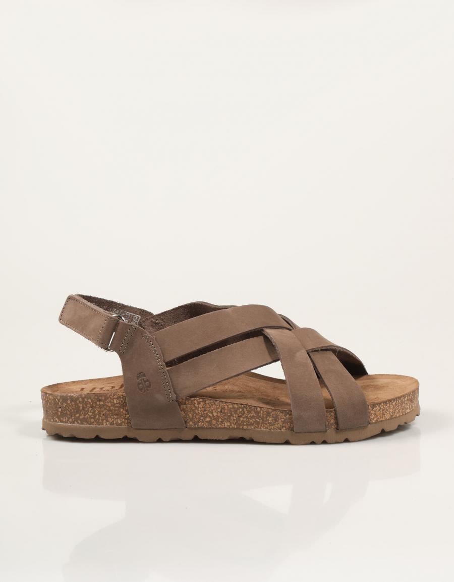 SANDALIAS YOKONO JERBA 260 NOBUCK TABACO en color Taupe