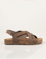 SANDALIAS YOKONO JERBA 260 NOBUCK TABACO en color Taupe