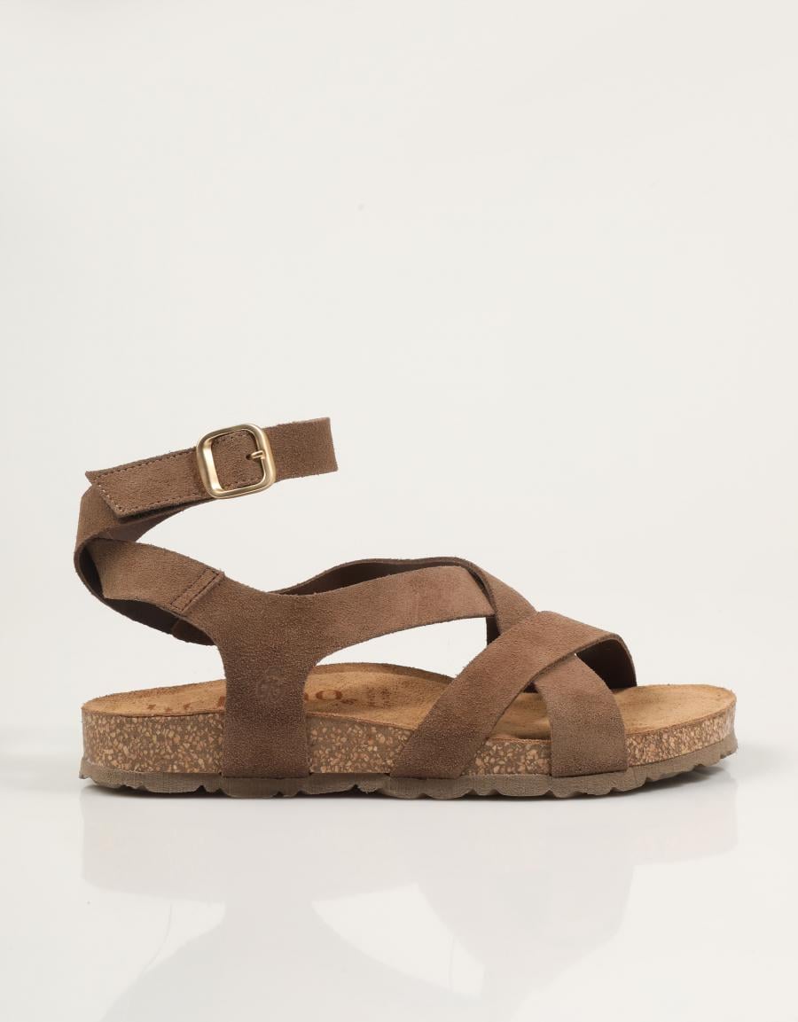 SANDALIAS YOKONO JERBA 261 SERRAJE LODO en color Marron