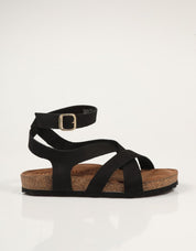 SANDALIAS YOKONO JERBA 261 NOBUCK NEGRO en color Negro