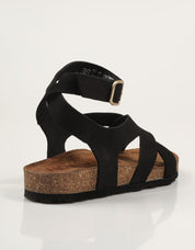 SANDALIAS YOKONO JERBA 261 NOBUCK NEGRO en color Negro