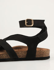 SANDALIAS YOKONO JERBA 261 NOBUCK NEGRO en color Negro