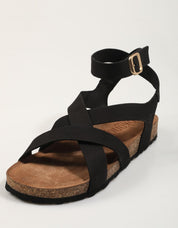 SANDALIAS YOKONO JERBA 261 NOBUCK NEGRO en color Negro