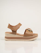 SANDALIAS REBECCA HOPE SANDALIA TAUPE en color Taupe
