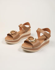 SANDALIAS REBECCA HOPE SANDALIA TAUPE en color Taupe