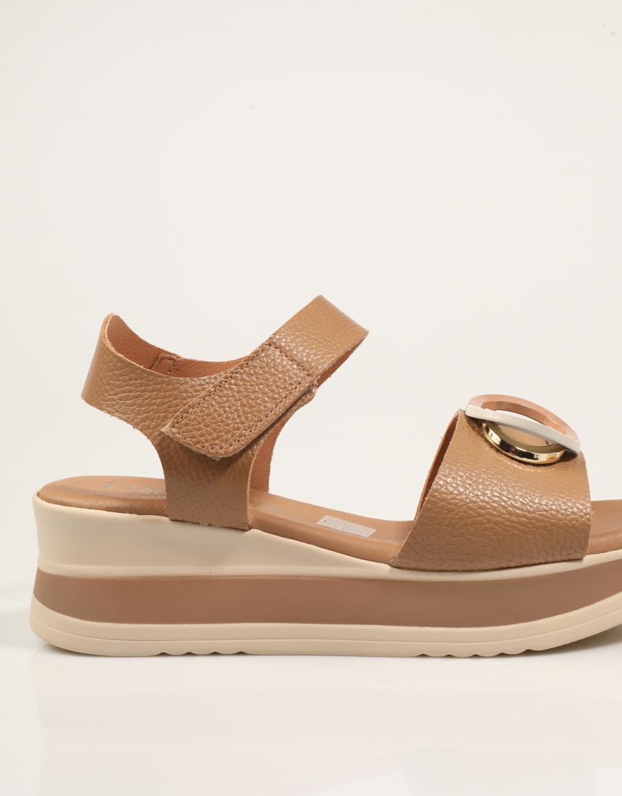SANDALIAS REBECCA HOPE SANDALIA TAUPE en color Taupe