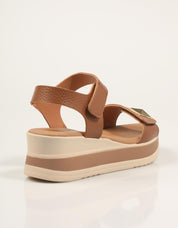 SANDALIAS REBECCA HOPE SANDALIA ROBLE en color Cuero