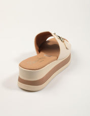 SANDALIAS REBECCA HOPE PALA HEBILLA HIELO en color Hielo