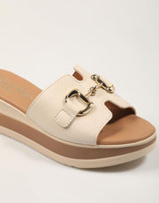 SANDALIAS REBECCA HOPE PALA HEBILLA HIELO en color Hielo