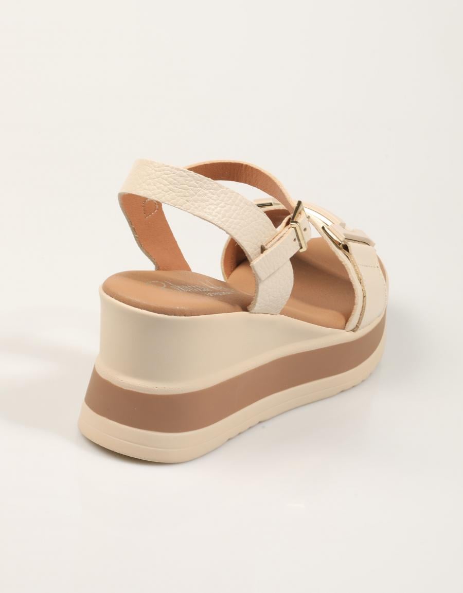 SANDALIAS REBECCA HOPE SANDALIA HIELO en color Beige