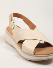 SANDALIAS REBECCA HOPE SANDALIA HIELO COMBI en color Beige