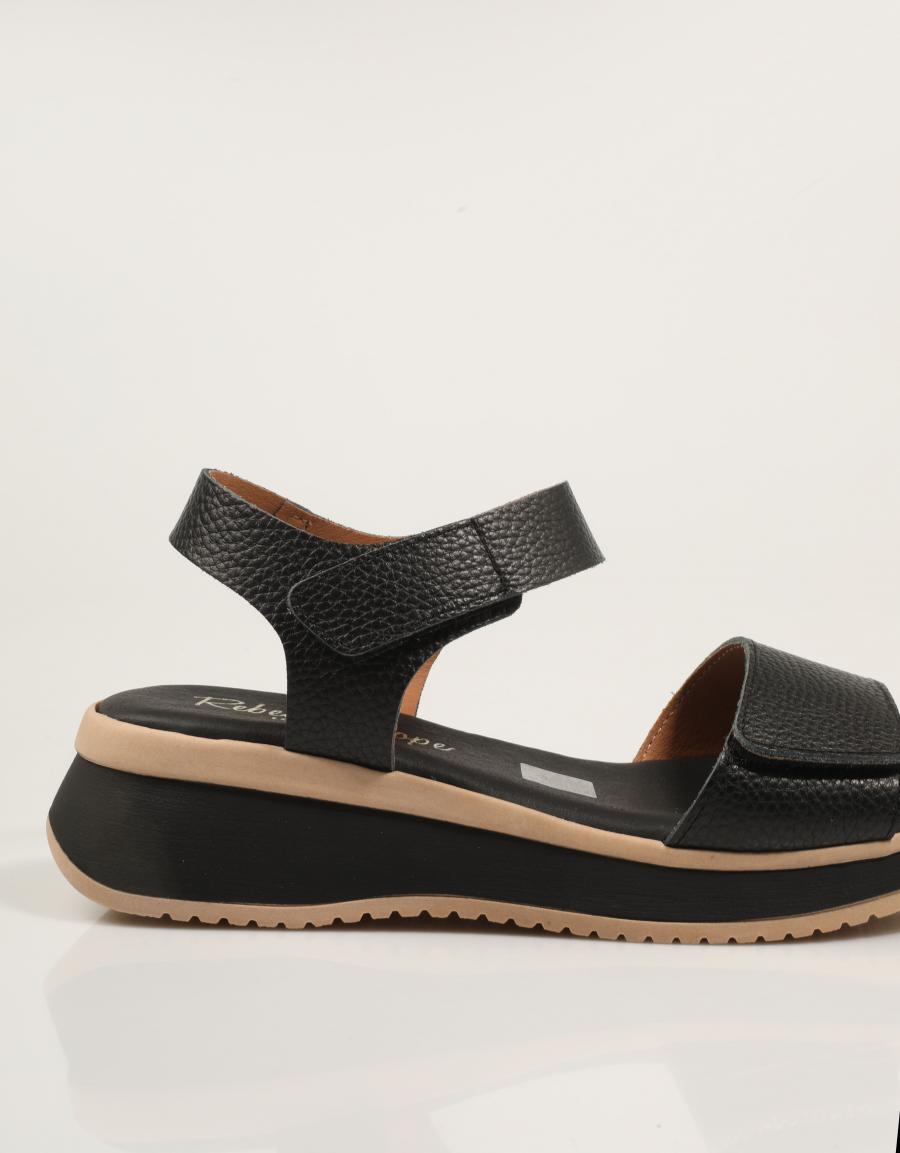 SANDALIAS REBECCA HOPE SANDALIA NEGRO en color Negro