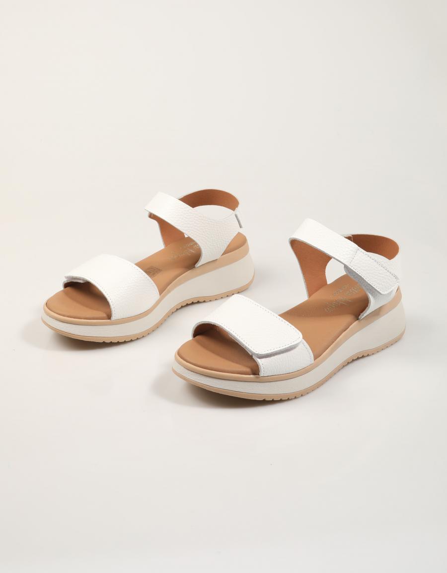 SANDALIAS REBECCA HOPE SANDALIA BLANCO en color Blanco