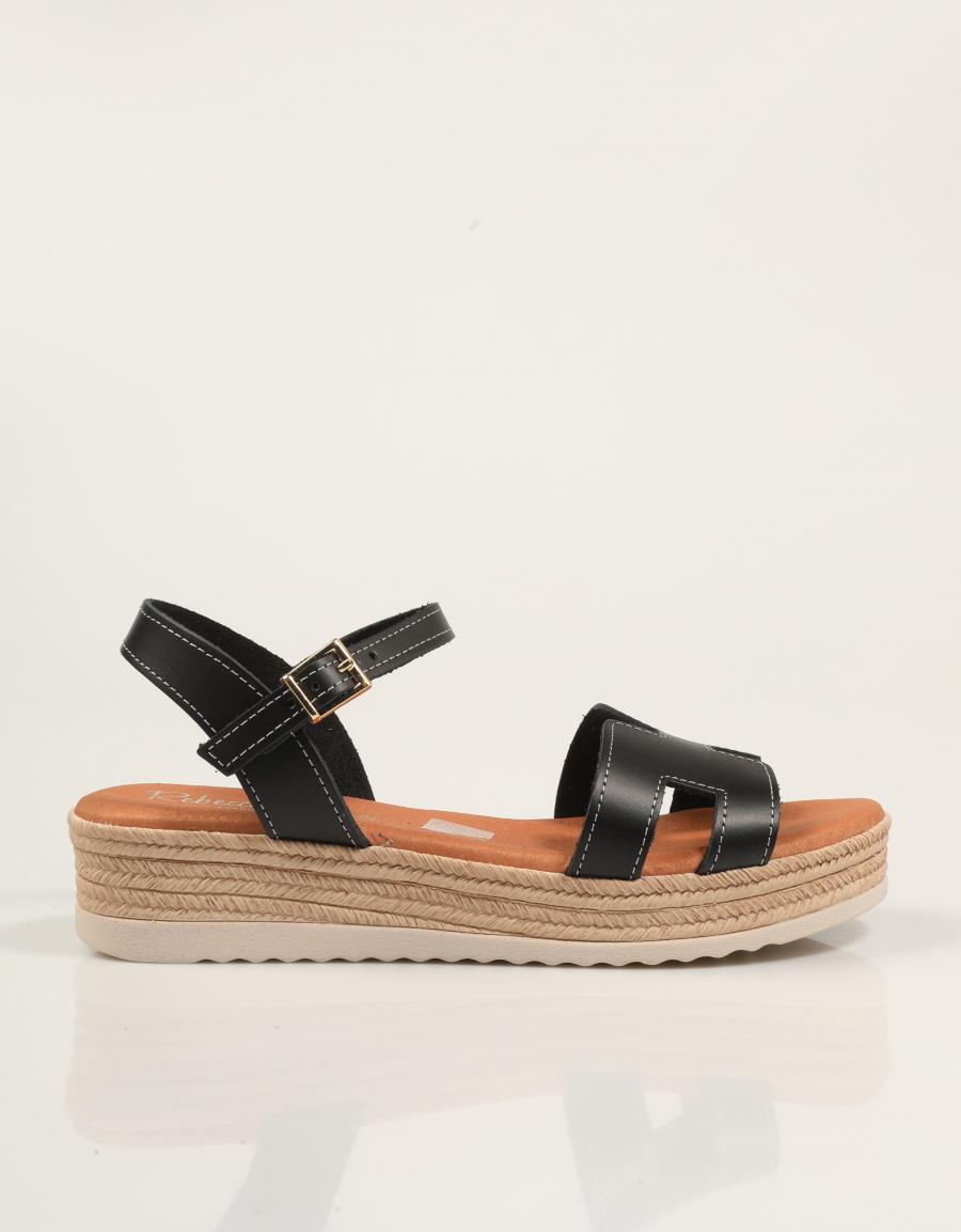 SANDALIAS REBECCA HOPE SANDALIA NEGRO en color Negro