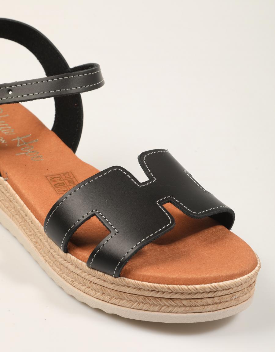 SANDALIAS REBECCA HOPE SANDALIA NEGRO en color Negro