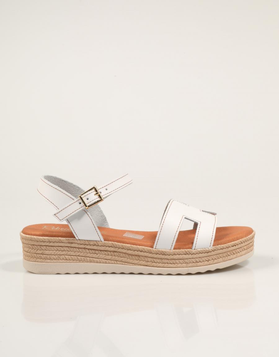 SANDALIAS REBECCA HOPE SANDALIA BLANCO en color Blanco