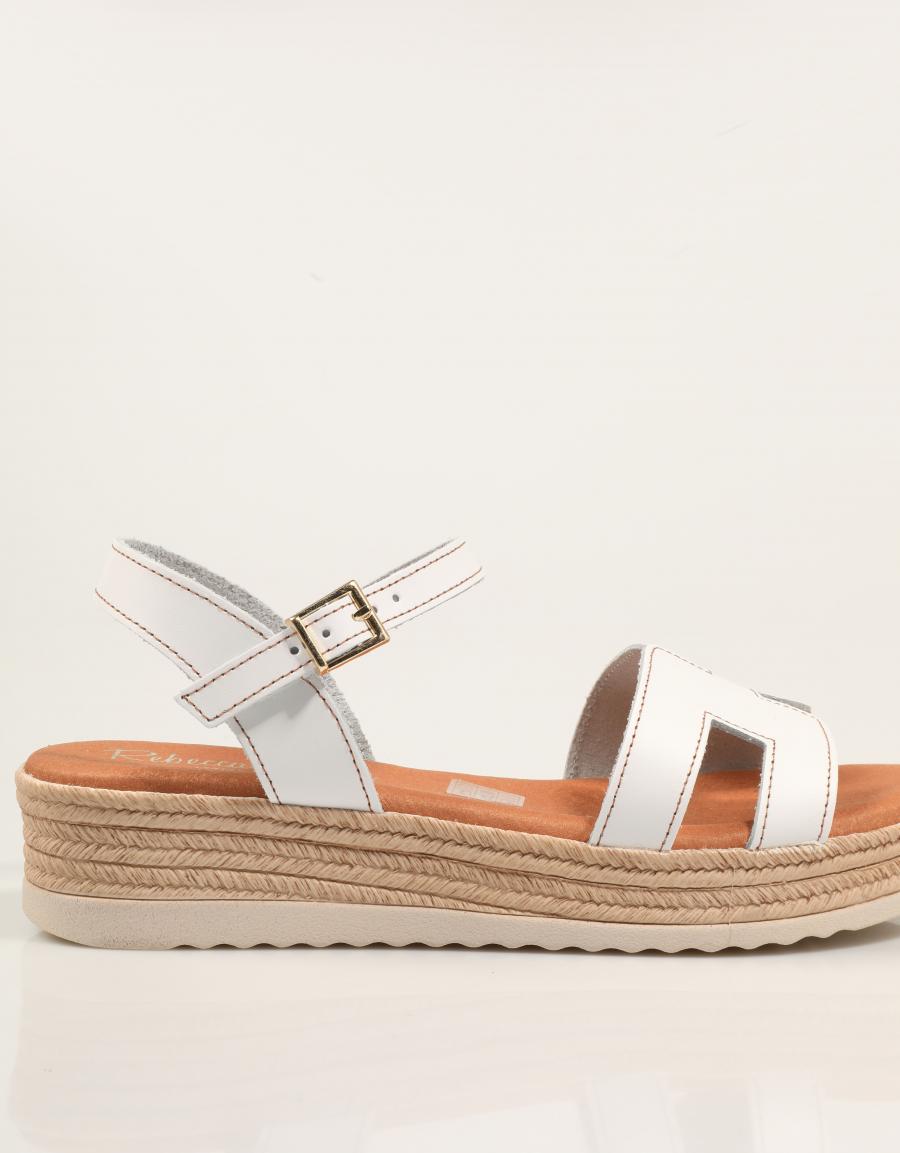 SANDALIAS REBECCA HOPE SANDALIA BLANCO en color Blanco