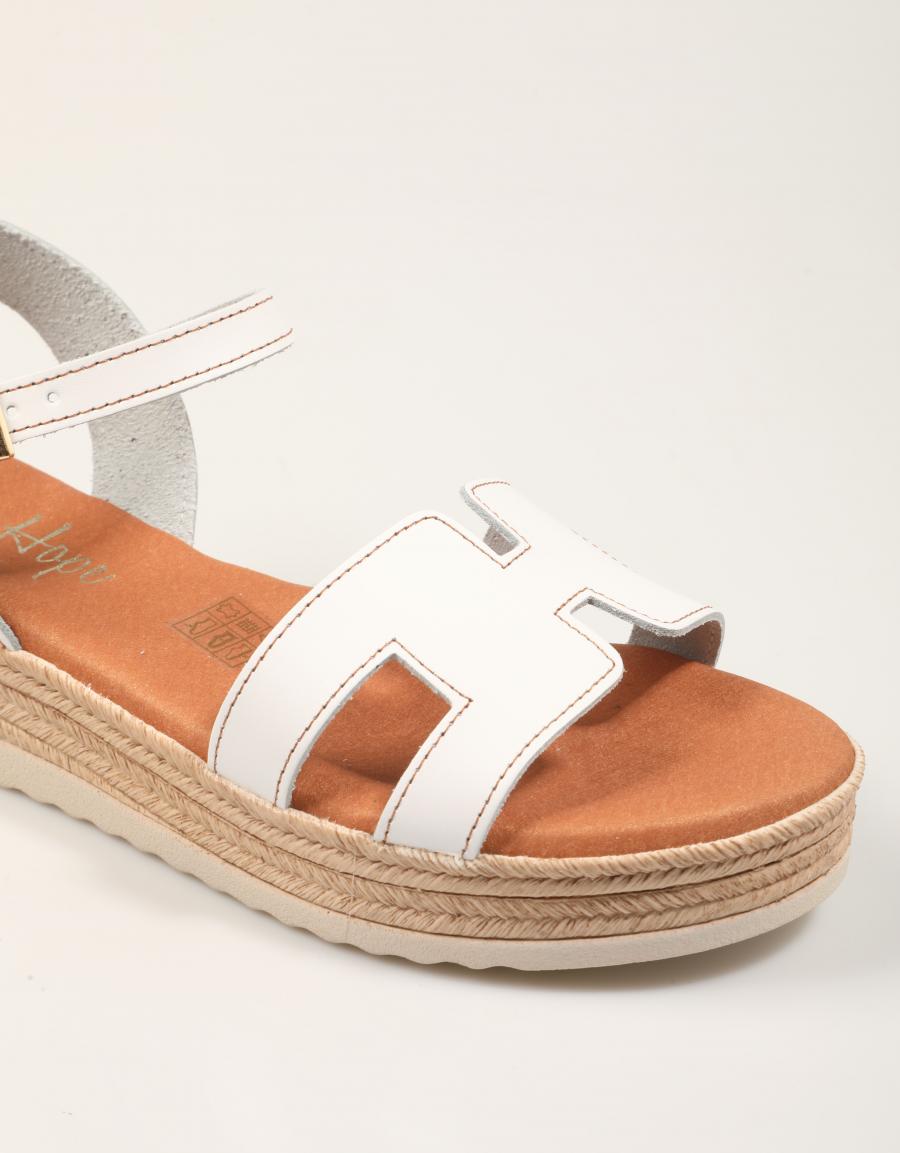 SANDALIAS REBECCA HOPE SANDALIA BLANCO en color Blanco