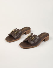 SANDALIAS REBECCA HOPE PALA HEBILLA MARRON en color Marron