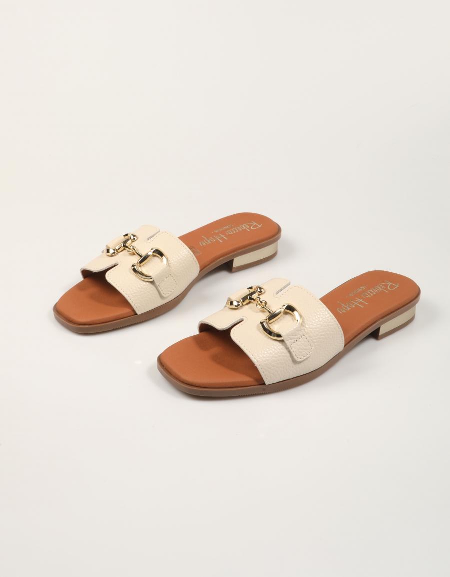SANDALIAS REBECCA HOPE PALA HEBILLA HIELO en color Hielo