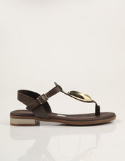 SANDALIAS REBECCA HOPE ESCLAVA COGIDA MARRON en color Marron