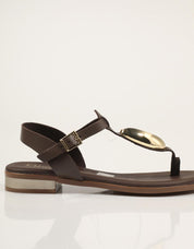 SANDALIAS REBECCA HOPE ESCLAVA COGIDA MARRON en color Marron