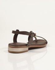 SANDALIAS REBECCA HOPE SANDALIA DEDO MARRON en color Marron