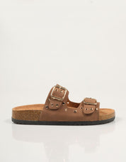 SANDALIAS REBECA HOPE BIO REMACHES TAUPE en color Taupe