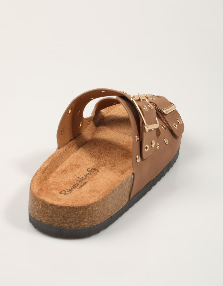 SANDALIAS REBECA HOPE BIO REMACHES TAUPE en color Taupe