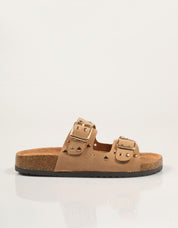 SANDALIAS REBECA HOPE BIO REMACHES BEIGE en color Beige