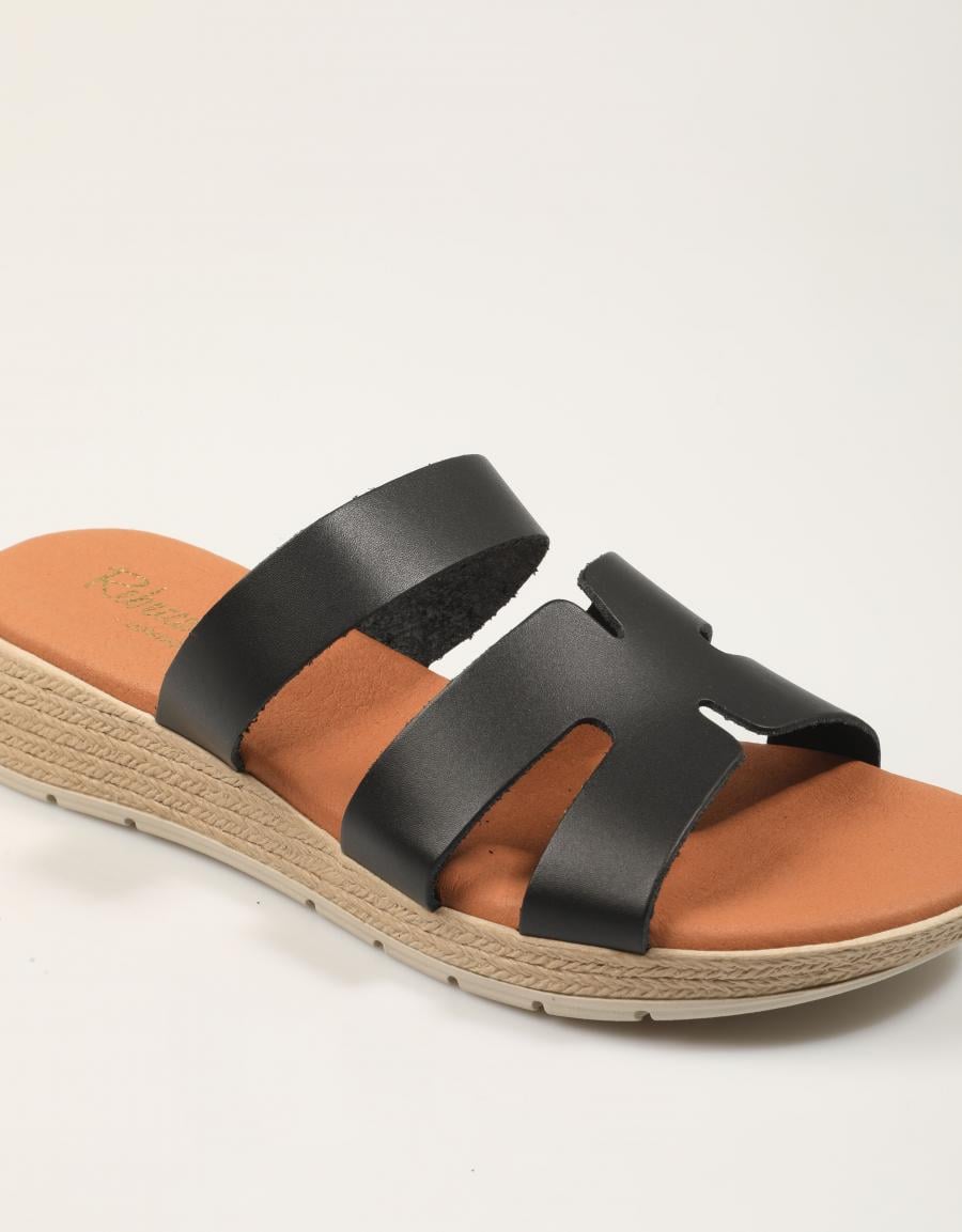SANDALIAS REBECA HOPE SOLLA NEGRO en color Negro