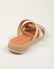 SANDALIAS REBECA HOPE SOLLA CHAMPAN en color Oro