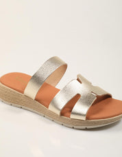 SANDALIAS REBECA HOPE SOLLA CHAMPAN en color Oro