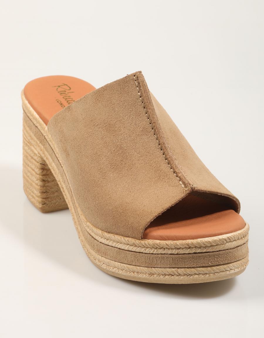 SANDALIAS REBECA HOPE LIORA MUSHROOM en color Taupe