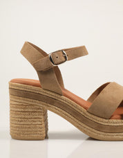 SANDALIAS REBECA HOPE VERAZ MUSHROOM en color Taupe