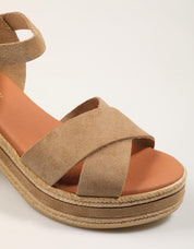 SANDALIAS REBECA HOPE VERAZ MUSHROOM en color Taupe