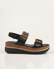 SANDALIAS DONNA 665950DM DEBORA en color Negro