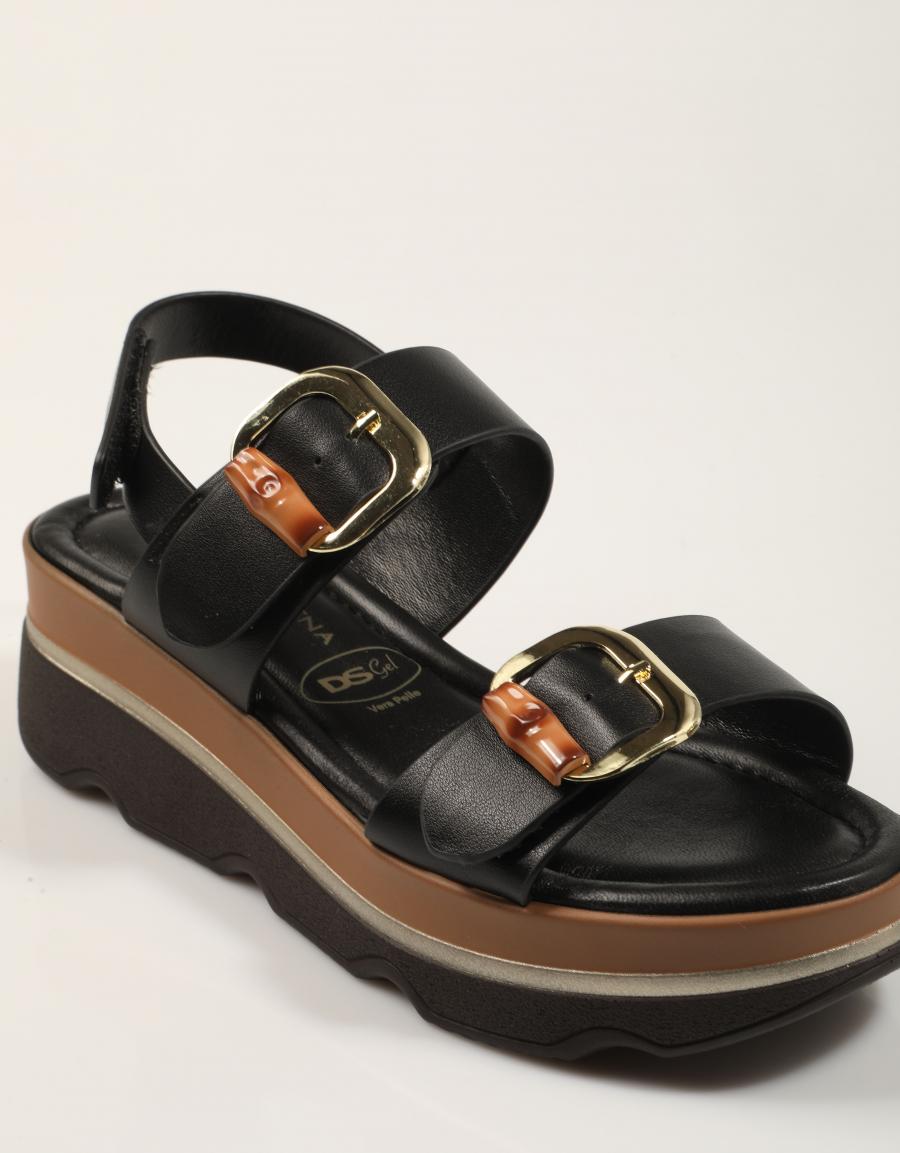 SANDALIAS DONNA 665950DM DEBORA en color Negro