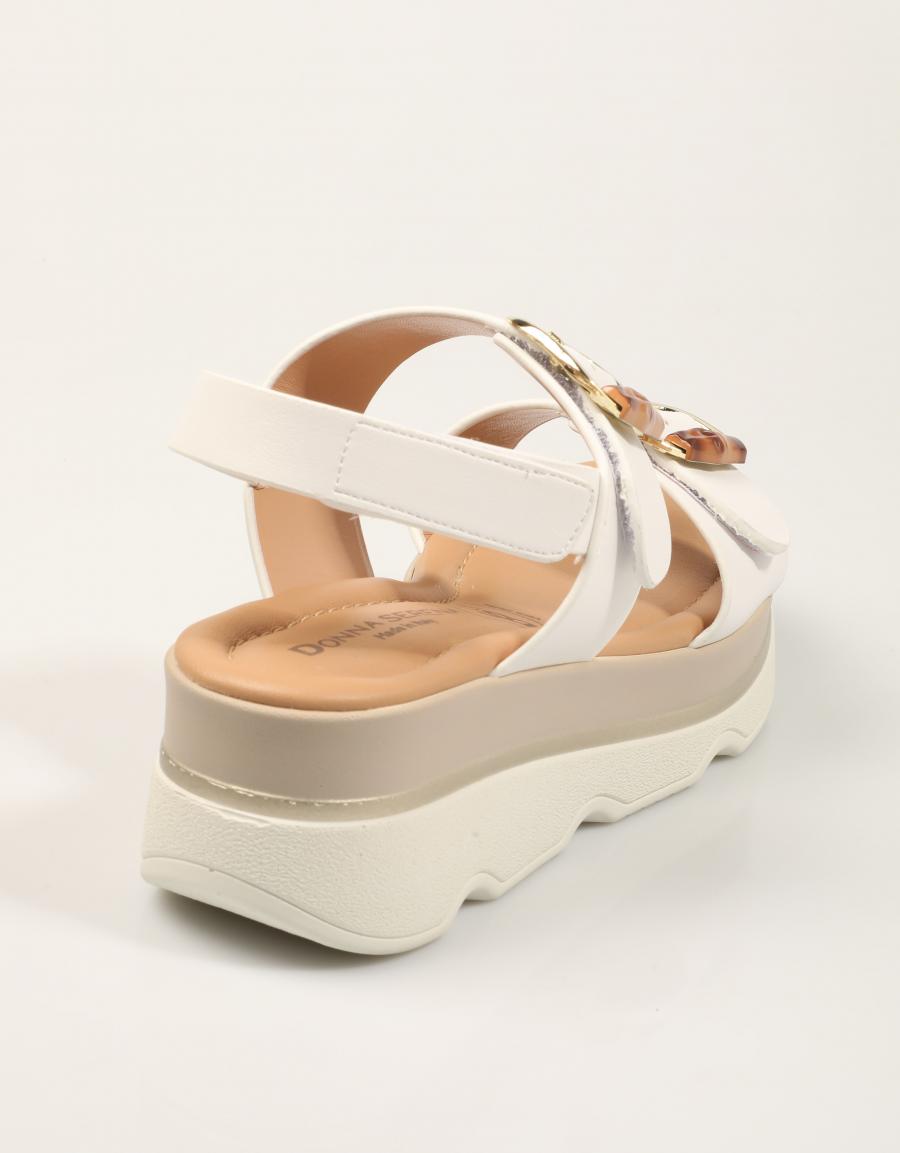 SANDALIAS DONNA 665950DM DEBORA en color Blanco