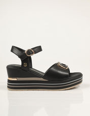 SANDALIAS DONNA 156077DM en color Negro
