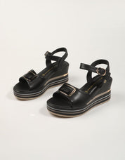 SANDALIAS DONNA 156077DM en color Negro