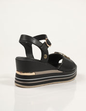 SANDALIAS DONNA 156077DM en color Negro
