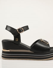 SANDALIAS DONNA 156077DM en color Negro
