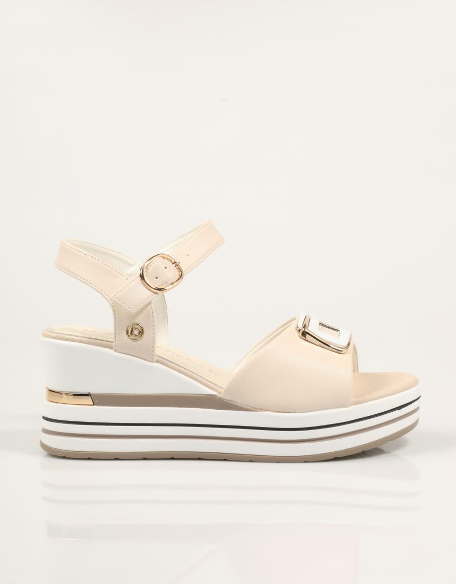 SANDALIAS DONNA 156077DM en color Hielo