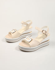 SANDALIAS DONNA 156077DM en color Hielo