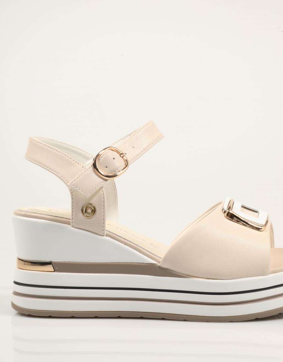 SANDALIAS DONNA 156077DM en color Hielo